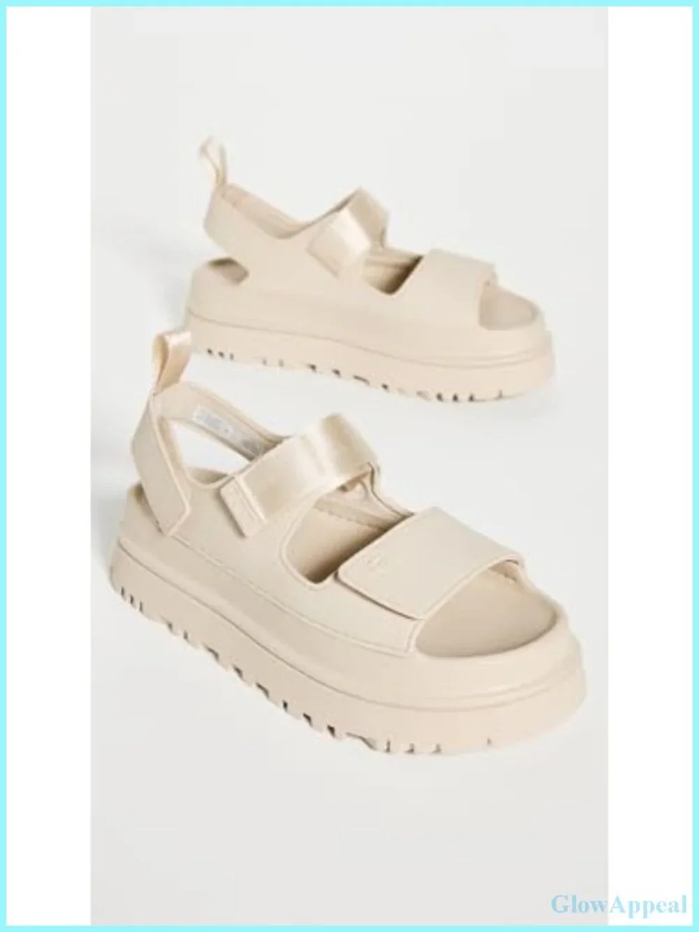 UGG Goldenglow Platform Slingback Sandals – Casual, Cushioned, Recycled
